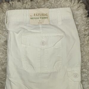 Natural Reflections Cream Cargo Shorts
